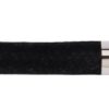 Κορδόνι βελούδινο velvet μήκους 150cm μαύρου χρώματος με ασημί γάντζο VBS-150