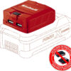 Aντάπτορας USB μπαταρίας Powerbank TE-CP 18 Li Solo - (χωρίς μπαταρία & φορτιστή) - EINHELL 4514120