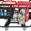 Open -type oil generator 3000 rpm 8KVA 12HP 220V AVR - MIYAKE LDE 8000 E (203.304)