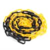 Plastic chain in yellow and black color 25 meters long Kch-25-YB